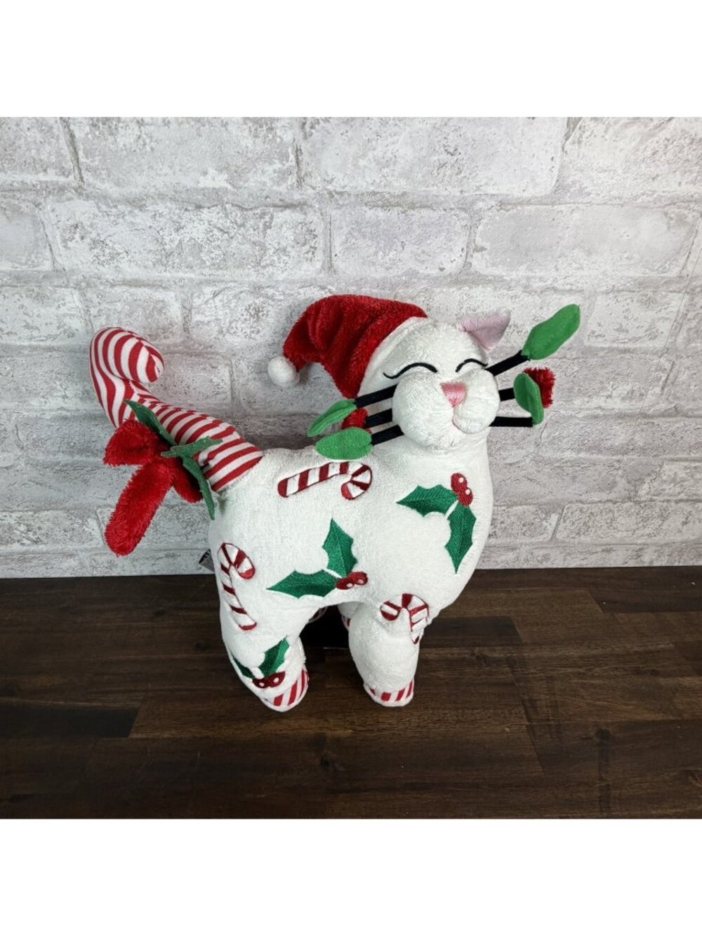 WhimsiClay Whimsy Clay Amy Lacombe 14" PEPPERMINT Holiday Plush Stuffed 5119